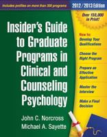 Insider's Guide to Graduate Programs in Clinical and Counseling Psychology: 1992/1993 Edition 1606234633 Book Cover