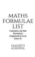 Maths Formula List 1636067662 Book Cover