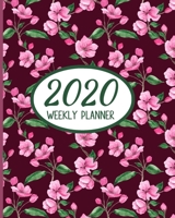 2020 Weekly Planner: Cherry Blossoms Small Size Easy To Carry Two Page A Week Planner Calendar 1691023299 Book Cover