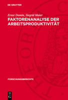 Faktorenanalyse Der Arbeitsproduktivität 3112773101 Book Cover