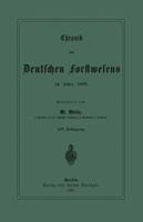 Chronik Des Deutschen Forstwesens Im Jahre 1888: XIV. Jahrgang 3642905595 Book Cover