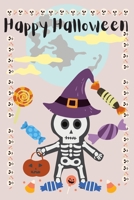 Happy Hallowen: Halloween Color Book For Children's - Halloween Gift for Toddlers- Beautiful color pages with funny characters B08KBMHMX2 Book Cover