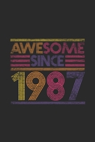 Awesome Since 1987: Graph Ruled Notebook - Journal for Birthday Gift Idea 1699128227 Book Cover