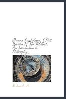 Human Psychology First Division: The Intellect: An Introduction to Philosophy 1017078513 Book Cover