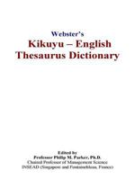 Webster’s Malay - English Thesaurus Dictionary 0497834731 Book Cover