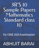 3R'S 10 Sample Papers Mathematics Standard class 10 B0DPQRBGFW Book Cover