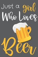 Just a Girl Who Loves Beer: Personalized Beer Lover Gift|Beer Gift For Women Men|Idea Gift for Gifting Beer Enthusiasts|Thank You Appreciation Gifts ... Year 2020 Gift Ideas and Items to Write in 1650635125 Book Cover