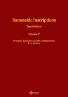 Ramesside Inscriptions, Translations (Ramesside Inscriptions) 0631184317 Book Cover