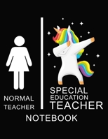 Normal Teacher Special Education  Teacher Notebook: Teacher  Notebook, unicorn cover / 8.5 x 11 1693385945 Book Cover