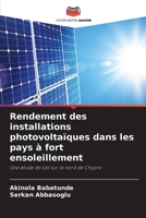 Rendement des installations photovoltaïques dans les pays à fort ensoleillement (French Edition) 6209847447 Book Cover