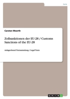 Zollsanktionen Der Eu-28 / Customs Sanctions of the Eu-28 3656140626 Book Cover