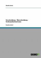 Verschuldung - Überschuldung - Verbraucherinsolvenz 3638884783 Book Cover