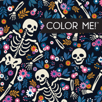 Color Me! Halloween - Keepsake Coloring Books Compact Edition with Quotes | Cute & Creepy Designs | 7x7 Inches | Boo Basket Stuffer, Portable Coloring Book for Adults & All Ages B0GZT11QBH Book Cover