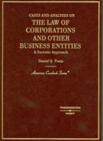 Cases and Analysis on the Law of Corporations and Other Business Entities (American Casebook) 0314247351 Book Cover