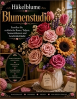 Häkelblume Blumenstudio: Erstellen Sie realistische Rosen, Tulpen, Sonnenblumen und Geschenksträuße (German Edition) B0H6J99LY9 Book Cover