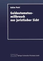 Geldautomatenmissbrauch Aus Juristischer Sicht 3663016609 Book Cover