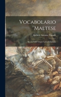 Vocabolario Maltese: Recata Nelle Lingue Latina E Italiana B0BQCZ1NSQ Book Cover