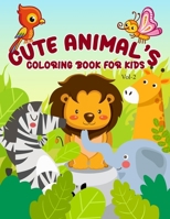 Cute Animal's Coloring Book for Kids Vol-2 8188995649 Book Cover