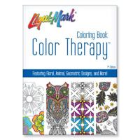 Color Therapy® 48 Page Adult Coloring Book. Featuring Floral, Animal, Geometric Designs and More 0997519908 Book Cover