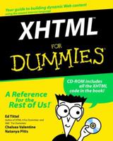 XHTML for Dummies (With CD-ROM) 0764507516 Book Cover