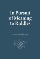 In Pursuit of Meaning to Riddles 164530440X Book Cover
