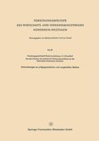 Forschungsberichte Des Wirtschafts- Und Verkehrsministeriums Nordrhein-Westfalen 3663032930 Book Cover