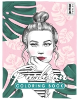 Fashion coloring book: Fashion Coloring Books for Girls of all ages -- Ideal World of fashion & Style Coloring Book for Stress Relief And Relaxation (Gift Idea). B095LH2J69 Book Cover