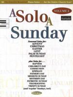 A Solo a Sunday - Volume 2: Piano Solo 5558108606 Book Cover