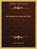 Recitations for Boys and Girls 0766156273 Book Cover
