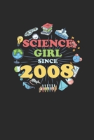 Science Girl Since 2008: Graph Paper Journal (6" X 9" - 120 Pages/ 5 Squares per inch) - Birthday Gift For Scientist , Science Student And Teacher 1693156849 Book Cover