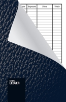 Simple Ledger: Cash Book ,120 pages ,Simple Income Expense Book ,Blue Leather Look ,Durable Softcover 1659749034 Book Cover