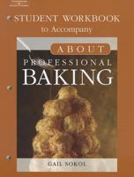 Student Workbook for Sokol's About Professional Baking 1418019720 Book Cover