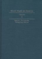 Ethnic Music on Records: A Discography of Ethnic Recordings Produced in the United States, 1893-1942: Spanish, Portuguese, Philippines, Basque (Music in American Life) 0252017226 Book Cover