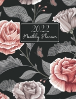 2022 Monthly Planner: Dark Vintage Floral Cover | Large Monthly Planner 8.5x11 | Calendar Book and Organizers | Appointment Notebook with Holidays Jan 2022 - Dec 2022 B095PYPHSD Book Cover