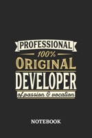 Professional Original Developer Notebook of Passion and Vocation: 6x9 inches - 110 dotgrid pages - Perfect Office Job Utility - Gift, Present Idea 1696565766 Book Cover