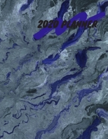 2020 Planner: Gray & Purple Abstract Colors 8.5 X 11 Weekly Planner 1692576933 Book Cover