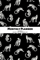 Monthly Planner: Leopard/cheetah/jaguar; 24 months; January 1, 2020 - December 31, 2021; 6 x 9 1655190385 Book Cover