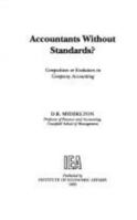 Accountants Without Standards: Compulsion or Evolution in Company Accountancy 0255363729 Book Cover