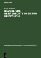 Bäuerliche Besitzrechte im Bistum Hildesheim 382825070X Book Cover