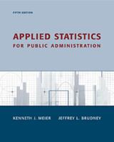 Applied Statistics for Public Administration (Wadsworth Series in Public Administration) 0155067036 Book Cover