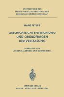 Geschichtliche Entwicklung Und Grundfragen Der Verfassung 3642868517 Book Cover