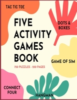 Five Activity Games Books for Kids and Teens: Your favorite games in one large book to spend weeks and months with fond memories B08CWCG28P Book Cover
