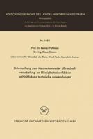 Untersuchung Zum Mechanismus Der Ultraschallvernebelung an Flussigkeitsoberflachen Im Hinblick Auf Technische Anwendungen 3663064867 Book Cover