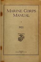 The Marine Corps Manual 1921 1946411655 Book Cover