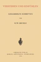 Verstehen Und Einfuhlen: Gesammelte Schriften 354001702X Book Cover