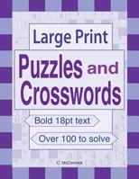 Large Print Puzzles and Crosswords 153078090X Book Cover