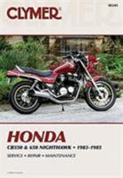 Honda Cb550 and 650 Nighthawk 1983 1985 0892874201 Book Cover