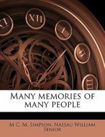 Many Memories of Many People 1355884519 Book Cover