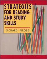 Strategies for Reading and Study Skills 0844258237 Book Cover