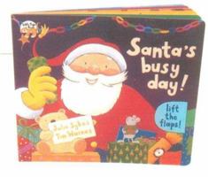 Santa's Busy Day Giant Board Book With Flaps 0439135761 Book Cover